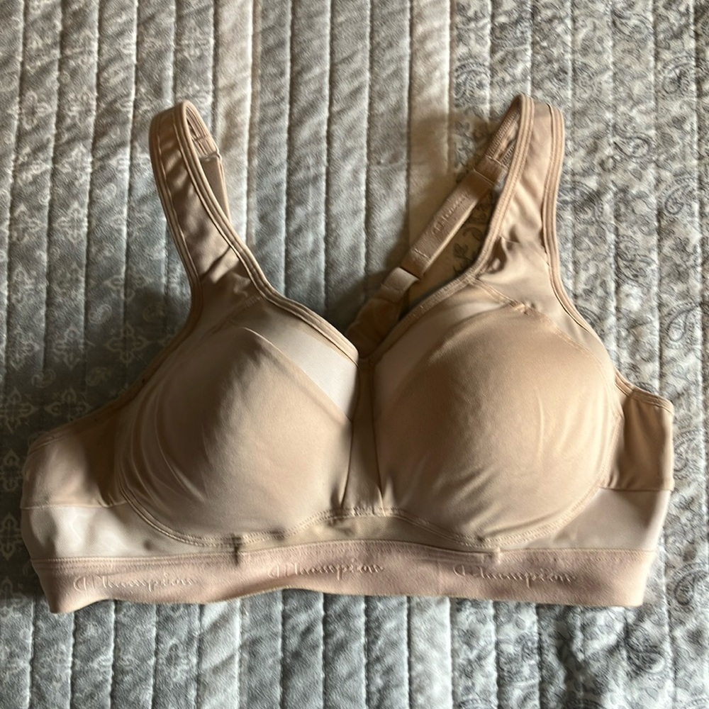 Champion Women's Cream Sports Bra